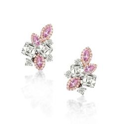 Pink Sapphire Earrings