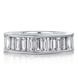 Channel Baguette Wedding Band