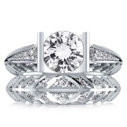 Women's Personalized Bridal Ring Set