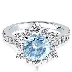 Aquamarine Engagement Ring