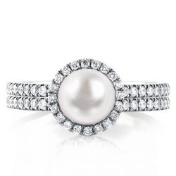 Pearl Engagement Rings 