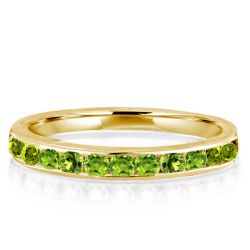 Round Cut Sterling SIlver Eternity Band For Women