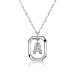 Italo Initial Personalized Dangling Letter Initial Pendant For Women