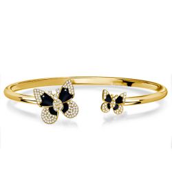 Italo Dancing Butterfly Bangle Bracelet For Women