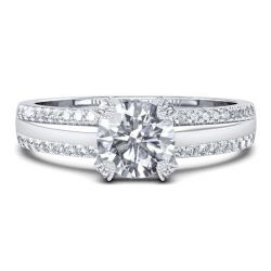 Double Row Engagement Ring
