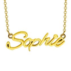  Personalized Classic Name Necklace in 14k Gold Plating