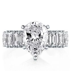 Eternity Pear Engagement Ring(6.88 CT. TW.)