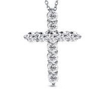 【TATIANA】Clear Cross Pendant Necklace★送料無料★2色 TATIANA】Clear Cross Pendant Necklace☆送料無料☆2色