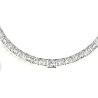 Princess cut sales tennis necklace
