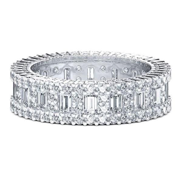 

Italo Eternal Created White Sapphire Wedding Band (4.53 CT. TW.)