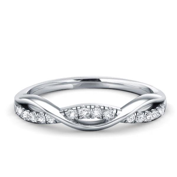 

Italo Twist Created White Sapphire Wedding Band