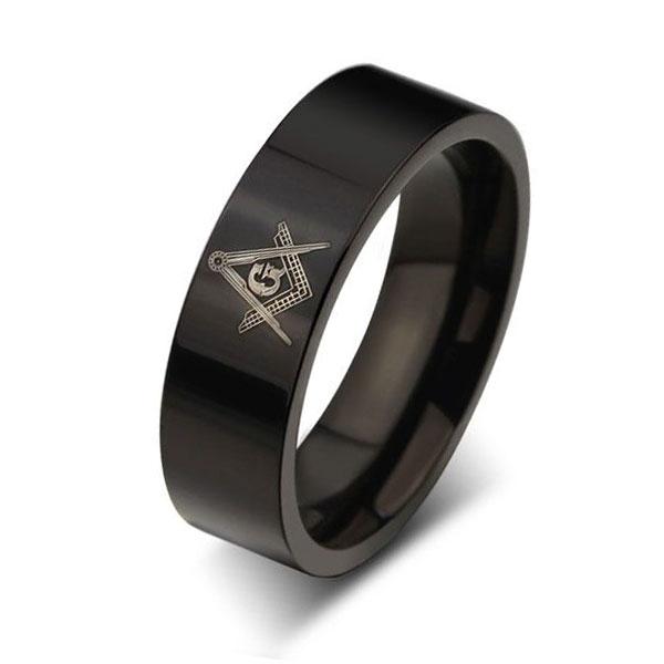 Italo Masons Titanium Steel Men's Wedding Band от Italojewerly WW