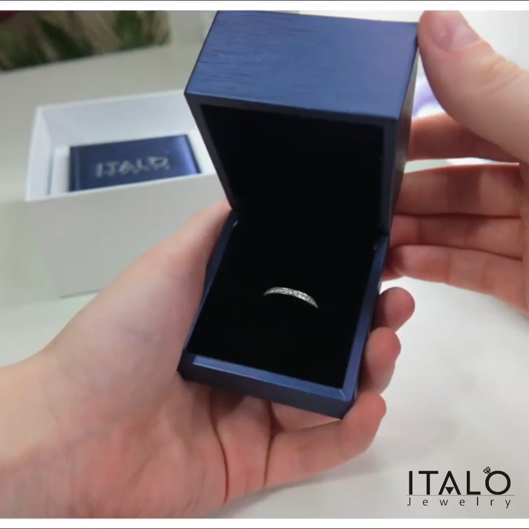 Round Cut Channel Set Half Eternity Wedding Band For Women