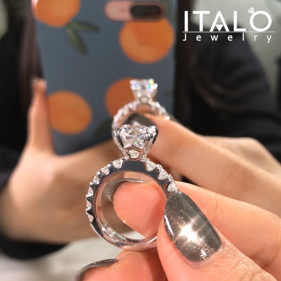 Italo 3 Carat Engagement Ring Classic Engagement Ring