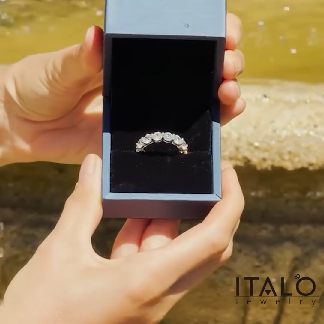 Italo Eternity Wedding Band For Women Classic Band Ring