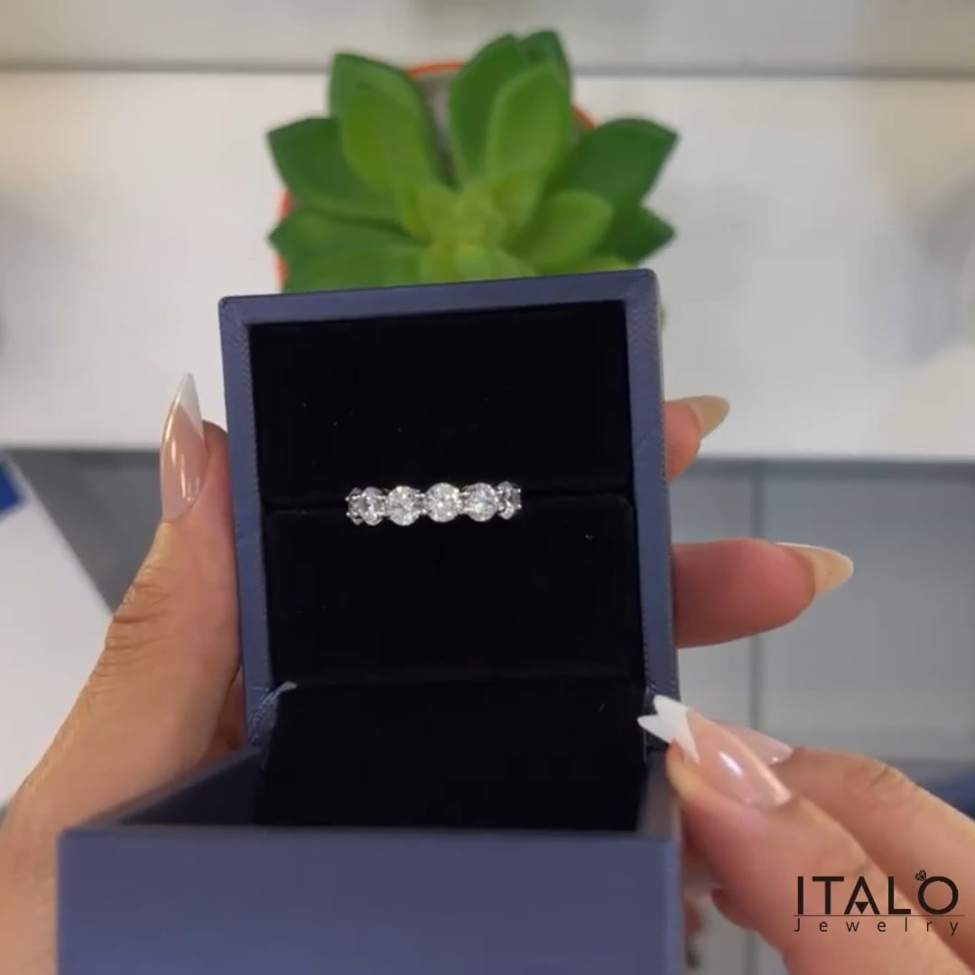 Italo Eternity Wedding Band For Women Classic Band Ring