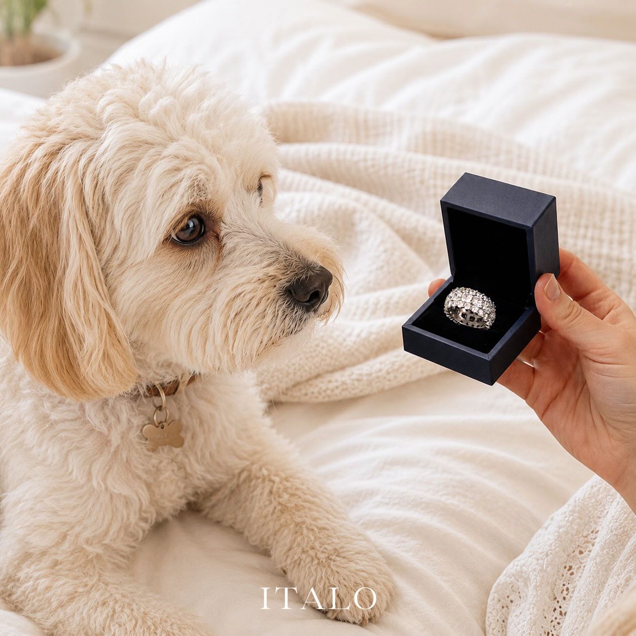Italo Eternity Cushion Cut Wedding Band Eternity Band For Women