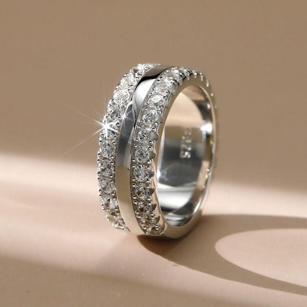 The Sparkling Beauty and Meaning of the Triple Row Eternity Band