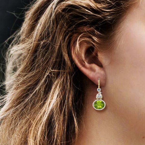 Fashion Birthstone Earrings for August
