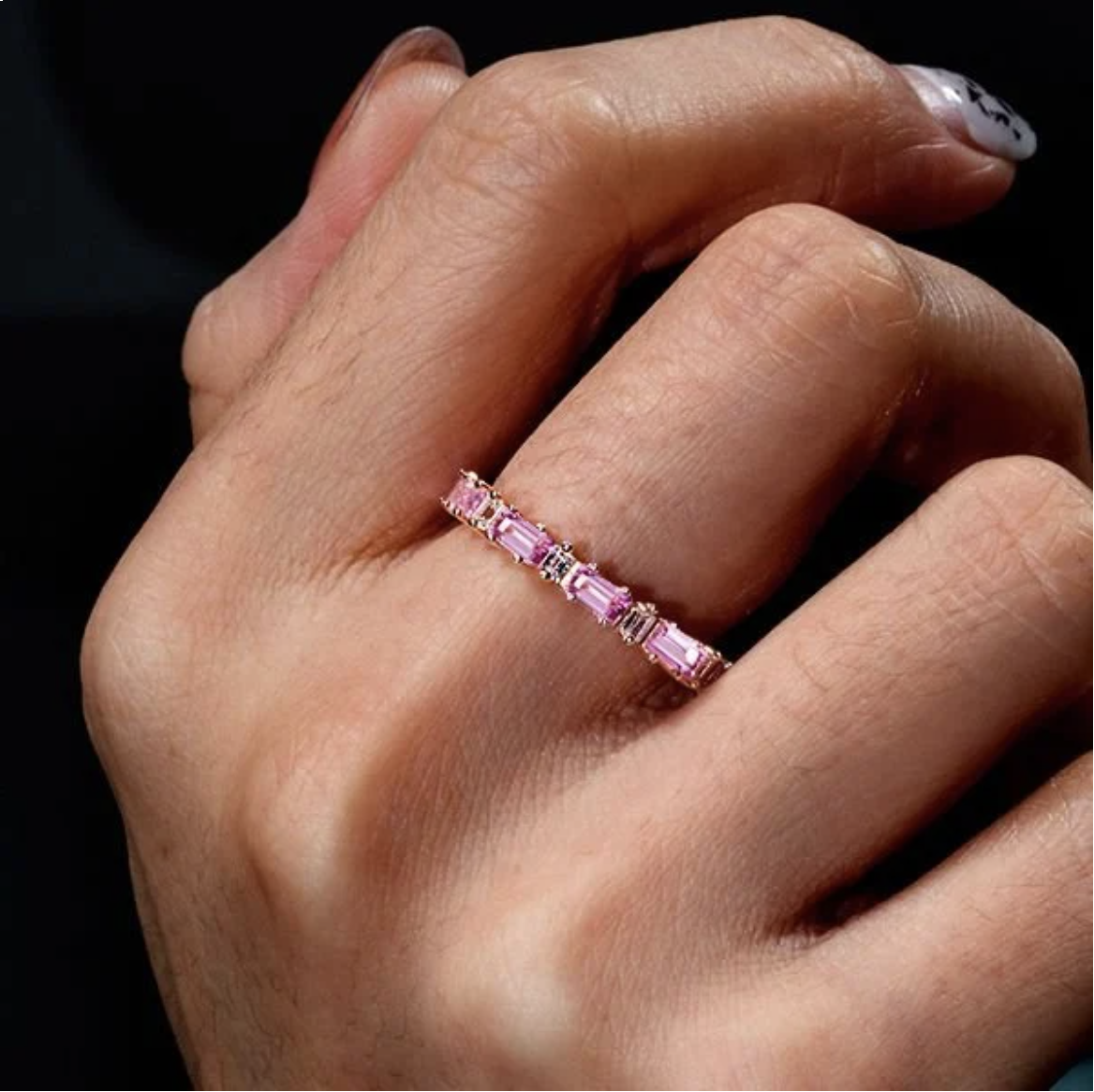 Baguette Eternity Band for Women: Timeless Beauty with Modern Elegance