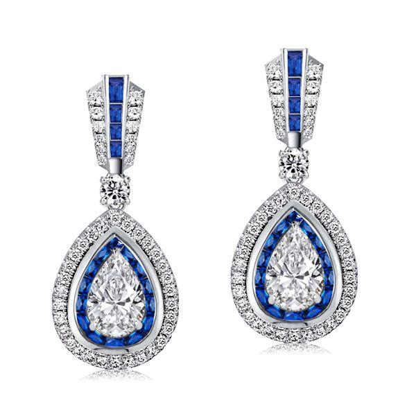 Elegant Blue Drop Earrings: A Symbol of Sophistication and Serenity