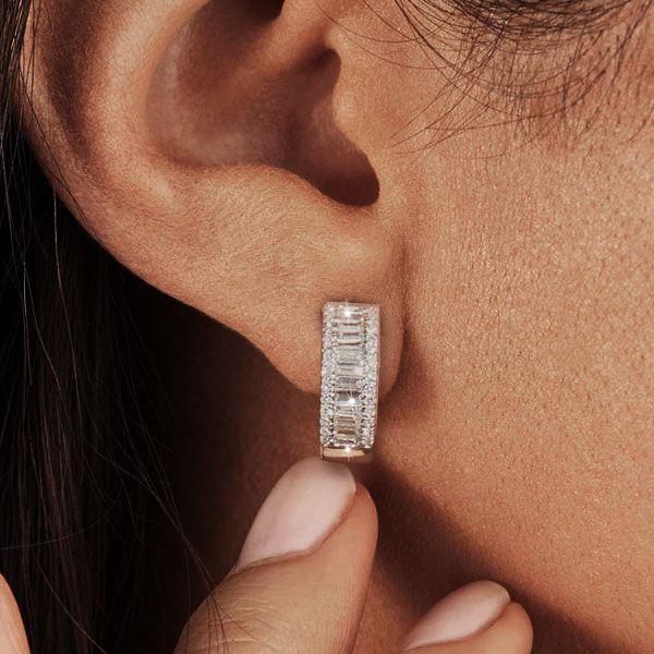 Silver Hoop Earrings For Women