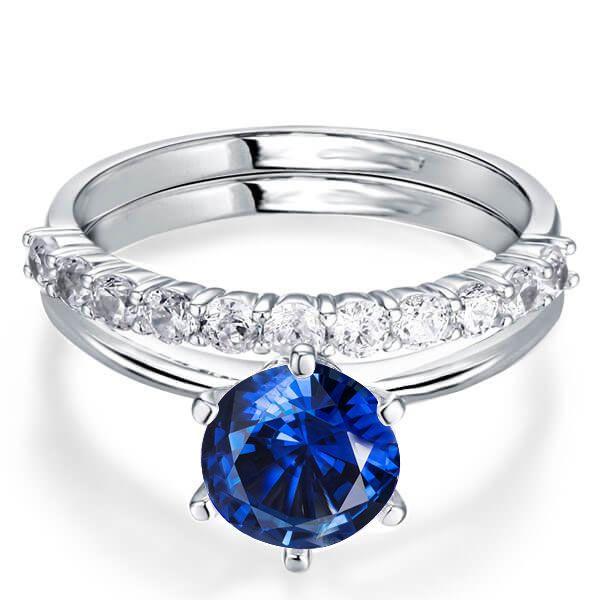 The Royal Splendor of Blue Sapphire Engagement Ring Set: Why Choose ItaloJewelry?