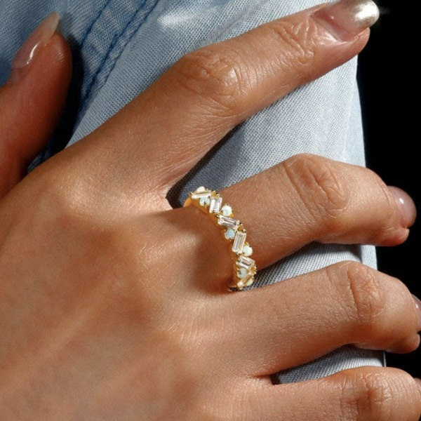 Why Opal Wedding Band Rings Are Trending in Modern Bridal Jewelry