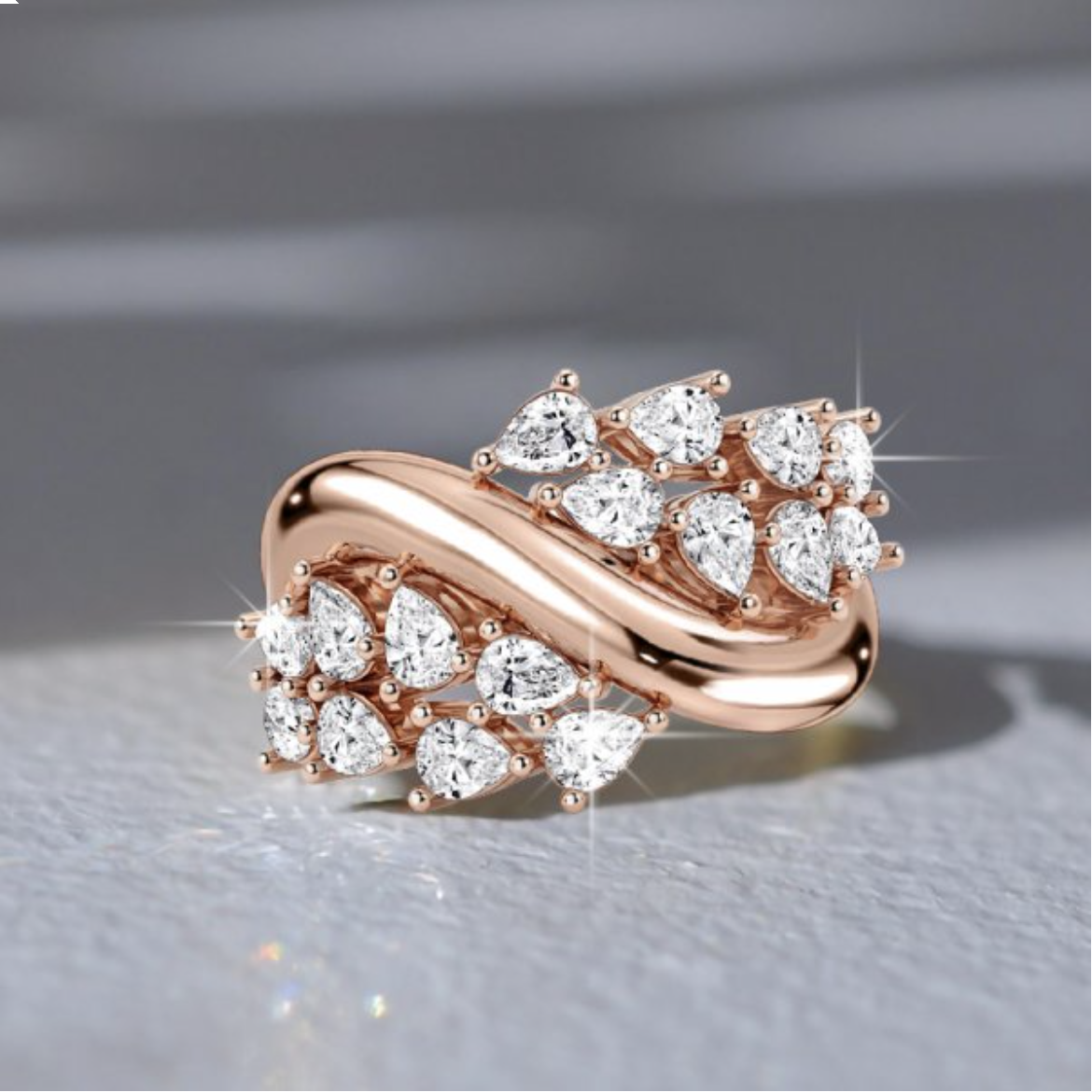 What Makes a Rose Cut Pear Shaped Moissanite Ring So Special?