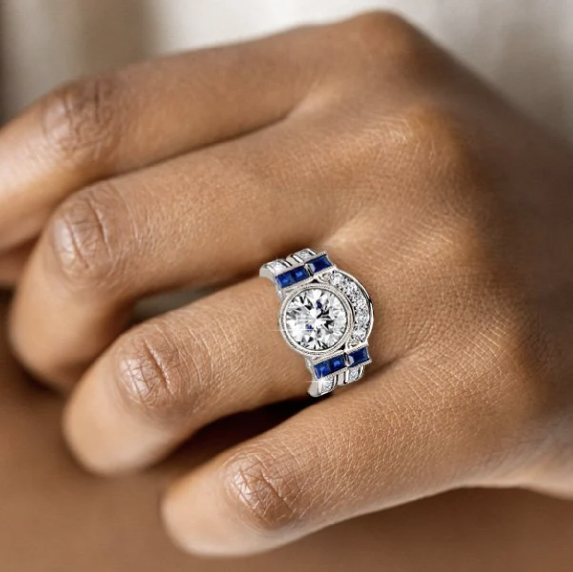 Antique Style Wedding Ring Set: Vintage Romance for a Modern Love Story