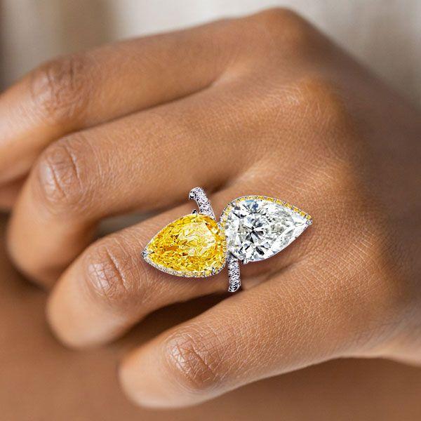 Shop Pear Cut Engagement Rings From Italojewelry