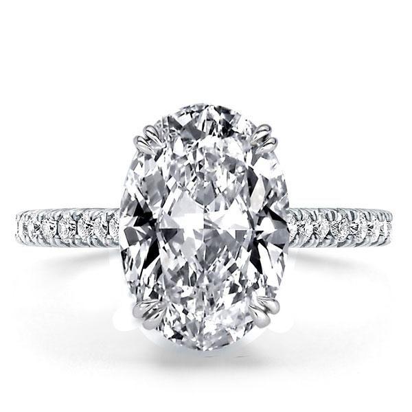 Fashion Double Prong Engagement Ring On Italojewelry