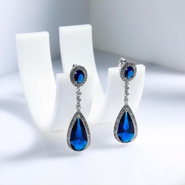 The Timeless Elegance of Blue Drop Earrings – A Must-Have Sparkle for Every Occasion