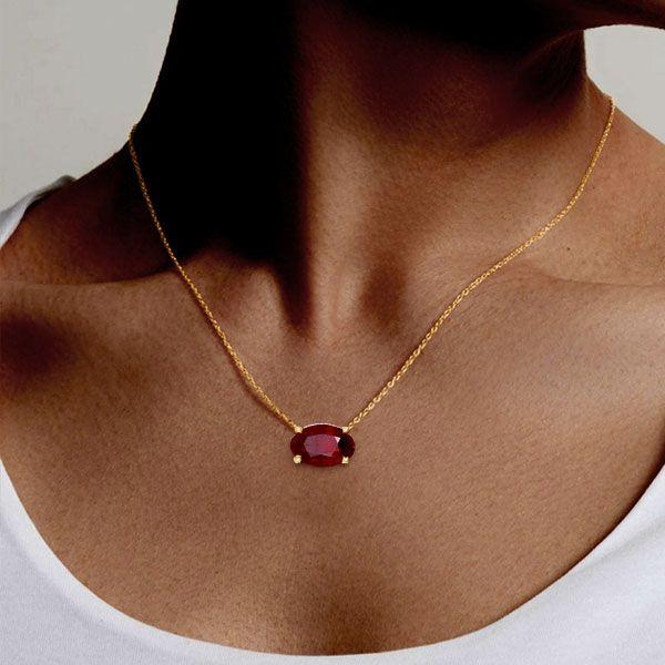 Fashion January Garnet Necklace 2023