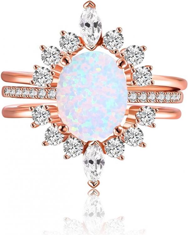 The Ethereal Journey: Embracing the Allure of Opal Rose Gold Engagement Rings
