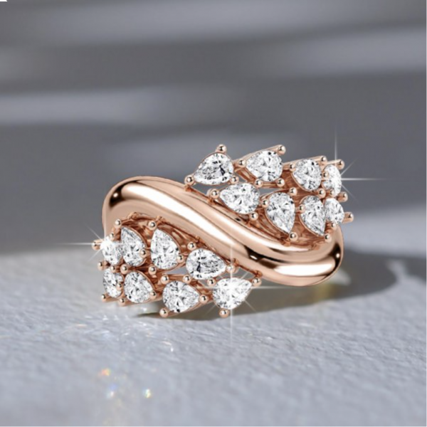 What Makes a Rose Cut Pear Shaped Moissanite Ring So Special?