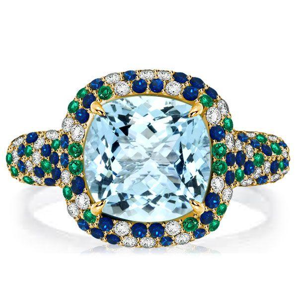 Aquamarine Cocktail Ring: A Dazzling Gem That Captures the Essence of Elegance