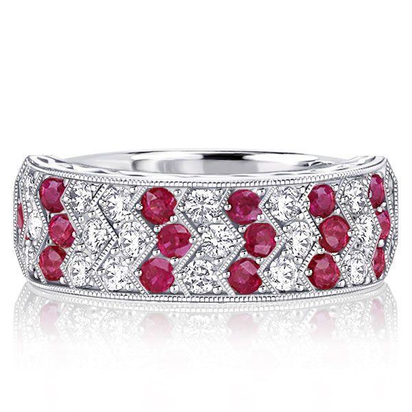Rediscovering Love's Radiance: ItaloJewelry's Exquisite Ruby Anniversary Rings