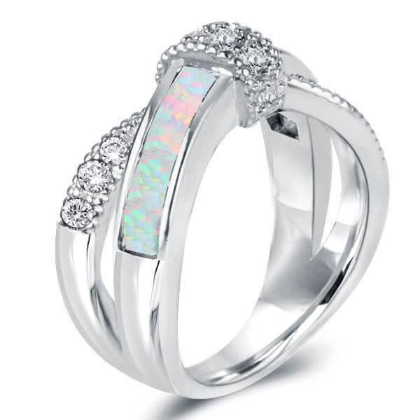 Shimmering Elegance: Female Opal Engagement Rings and Their Rising Popularity