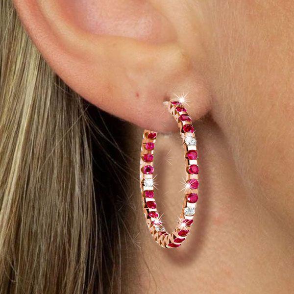 Ruby Hoop Earrings: The Perfect Gift for Any Occasion
