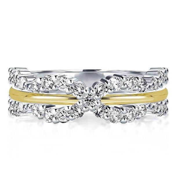 Two Tone Wedding Band