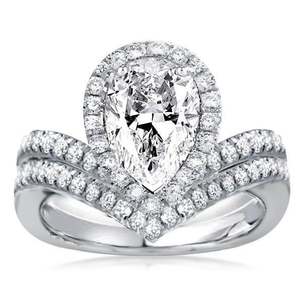 What should I know to when buying a pear shaped wedding ring?