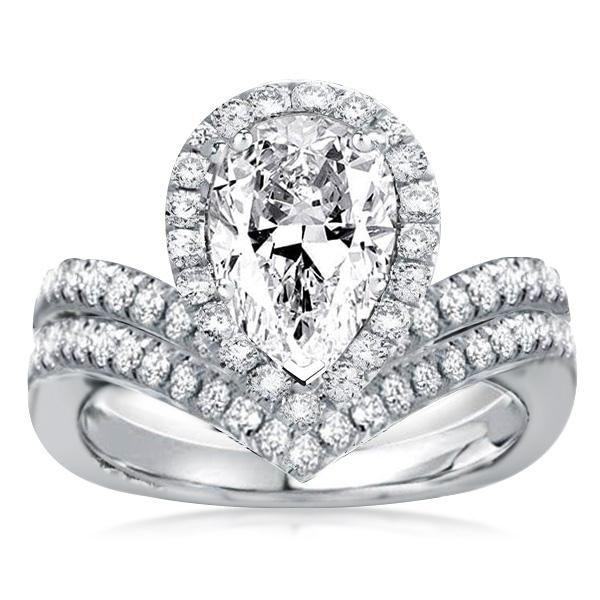 What should I know to when buying a pear shaped wedding ring?