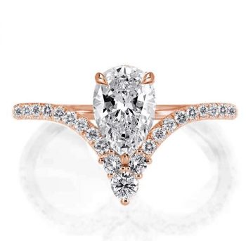 The Allure of Rose Gold Pear Engagement Rings