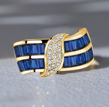 Why Blue Sapphire Wide Band Rings Are the Ultimate Symbol of Grace and Power?