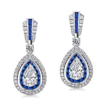Elegant Blue Drop Earrings: A Symbol of Sophistication and Serenity