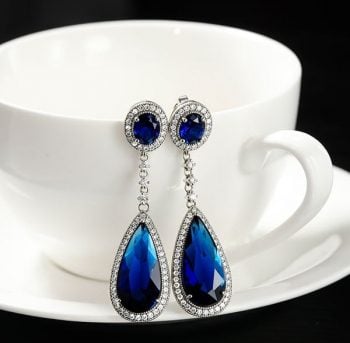 Blue Drop Earrings: Timeless Elegance in a Modern World