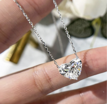 Moissanite Heart Necklace: A Meaningful Piece Made to Shine