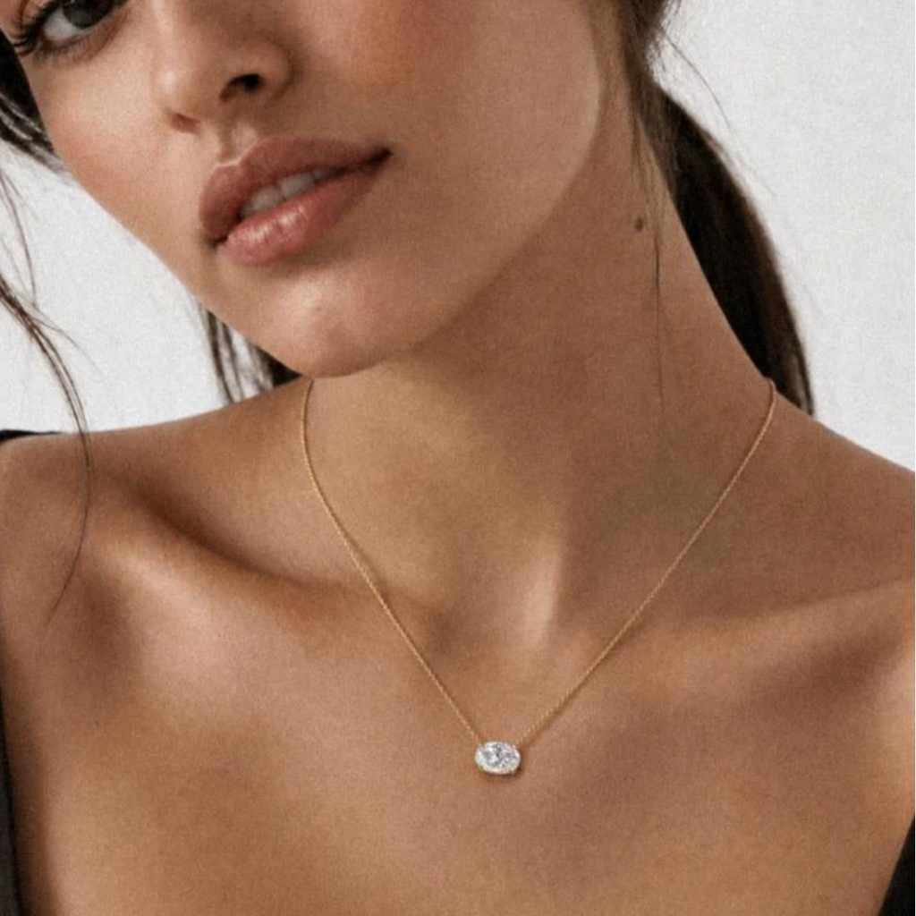 Moissanite Pendant Necklace